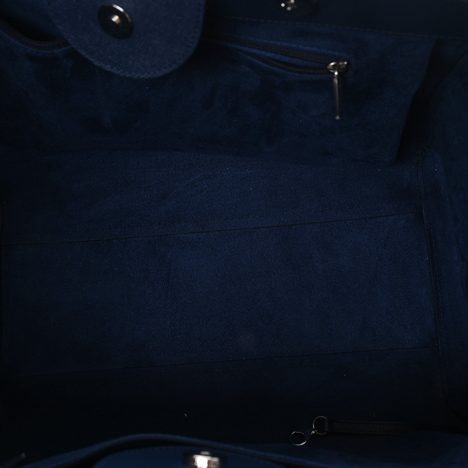 Chanel Caviar Large Studded Deauville Tote Navy 5 of 14