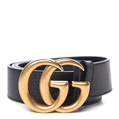 Gucci Textured Calfskin Double G 40mm Belt 90 36 Black 1 of 7