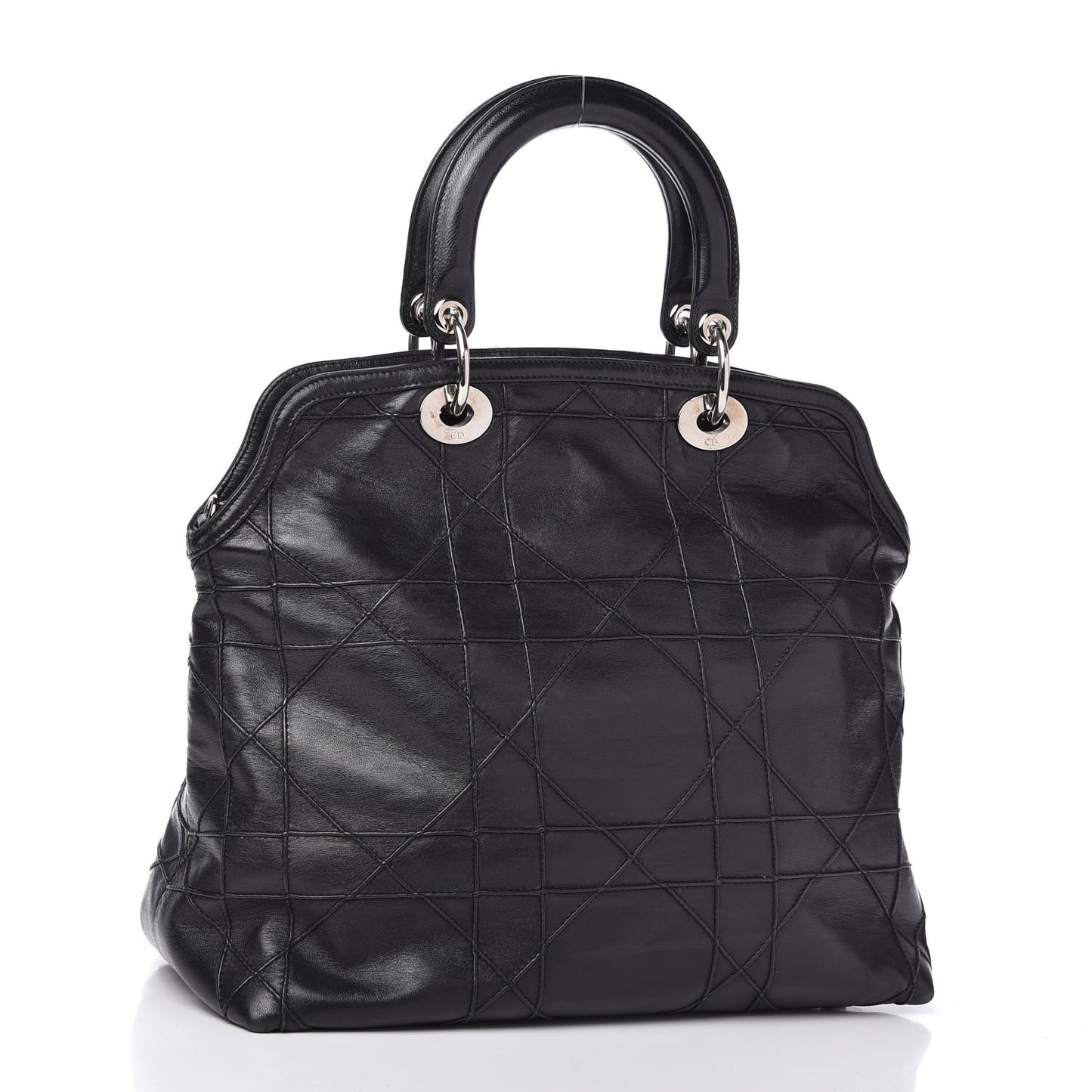 Lambskin Cannage Medium Granville Tote Black
