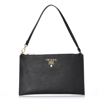 Prada Saffiano Pochette Nero Black 1 of 8