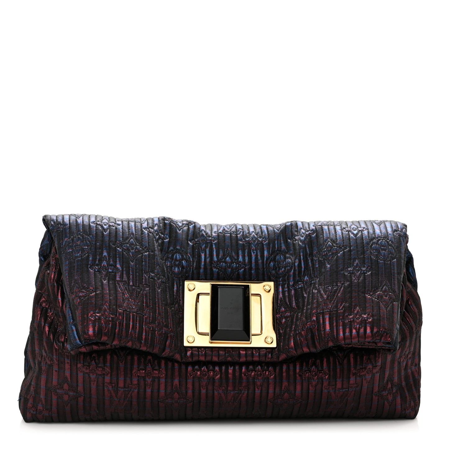 Jacquard Quilted Monogram Altair Clutch Marine