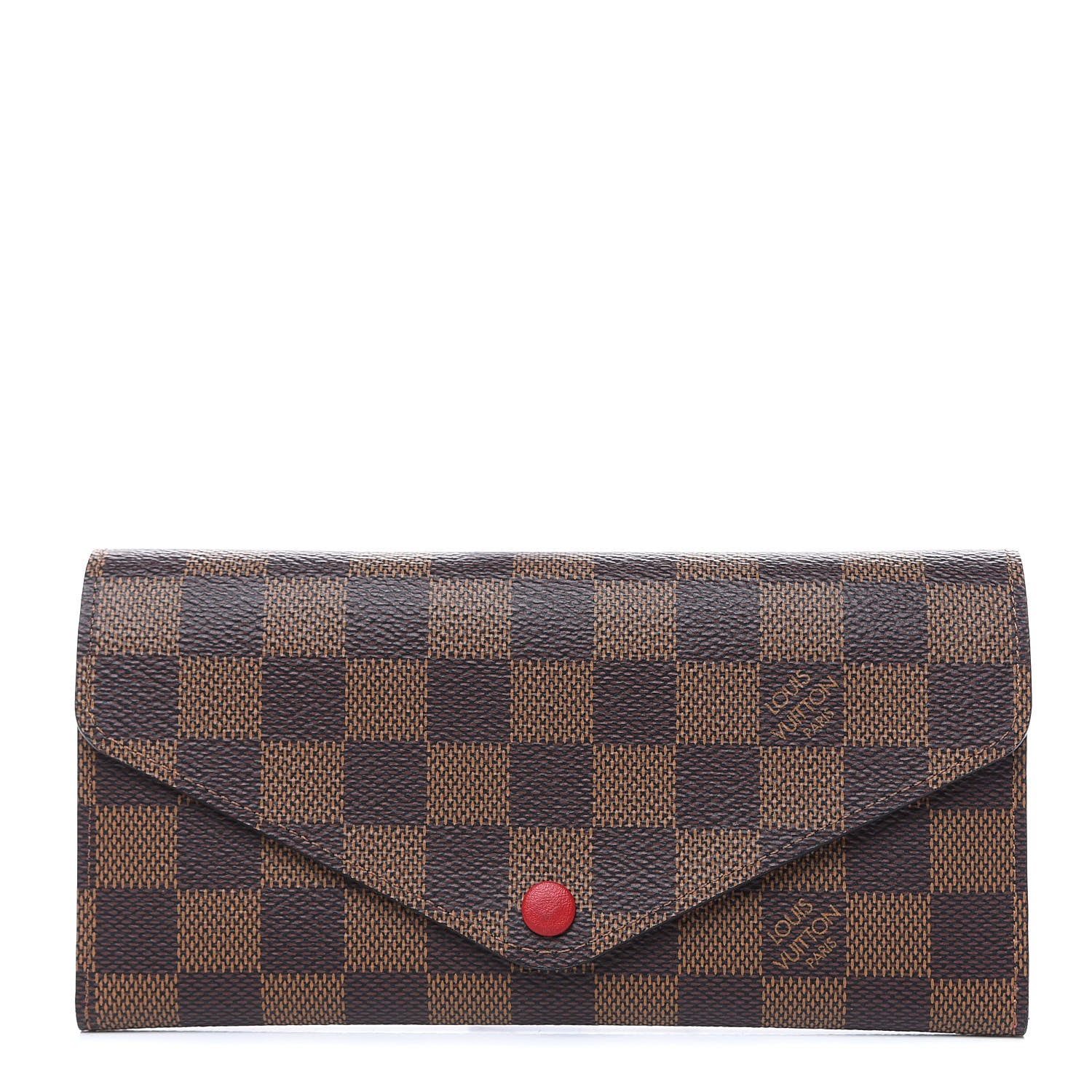 Louis Vuitton Damier Ebene Josephine Wallet Red 1 of 11