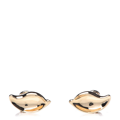 Tiffany 18K Yellow Gold Elsa Peretti Leaf Clip-On Earrings 1 of 4