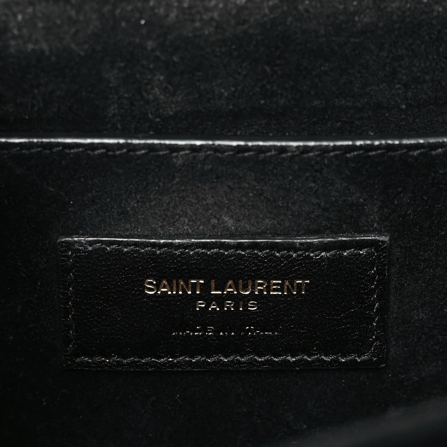 Smooth Calfskin Suede Medium Bellechasse Black