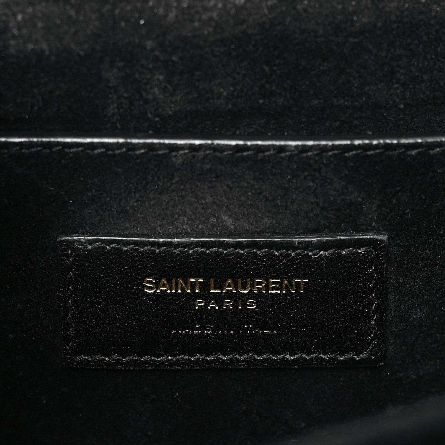 Saint Laurent Smooth Calfskin Suede Medium Bellechasse Black 6 of 10