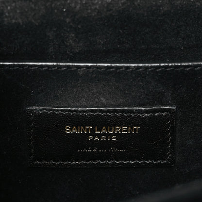 Saint Laurent Smooth Calfskin Suede Medium Bellechasse Black 6 of 10