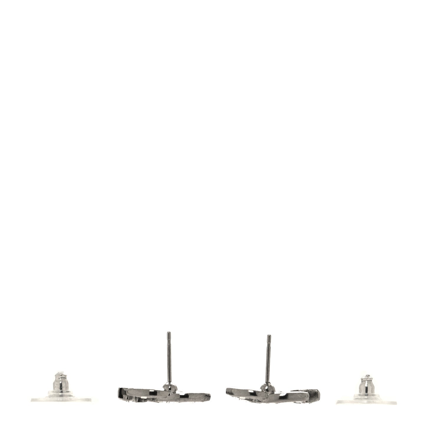 Crystal CC Starfall Earrings Silver