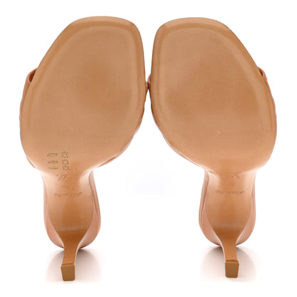 Louis Vuitton Lambskin Embossed Monogram Revival Mules 39 Peche Beige 6 of 9