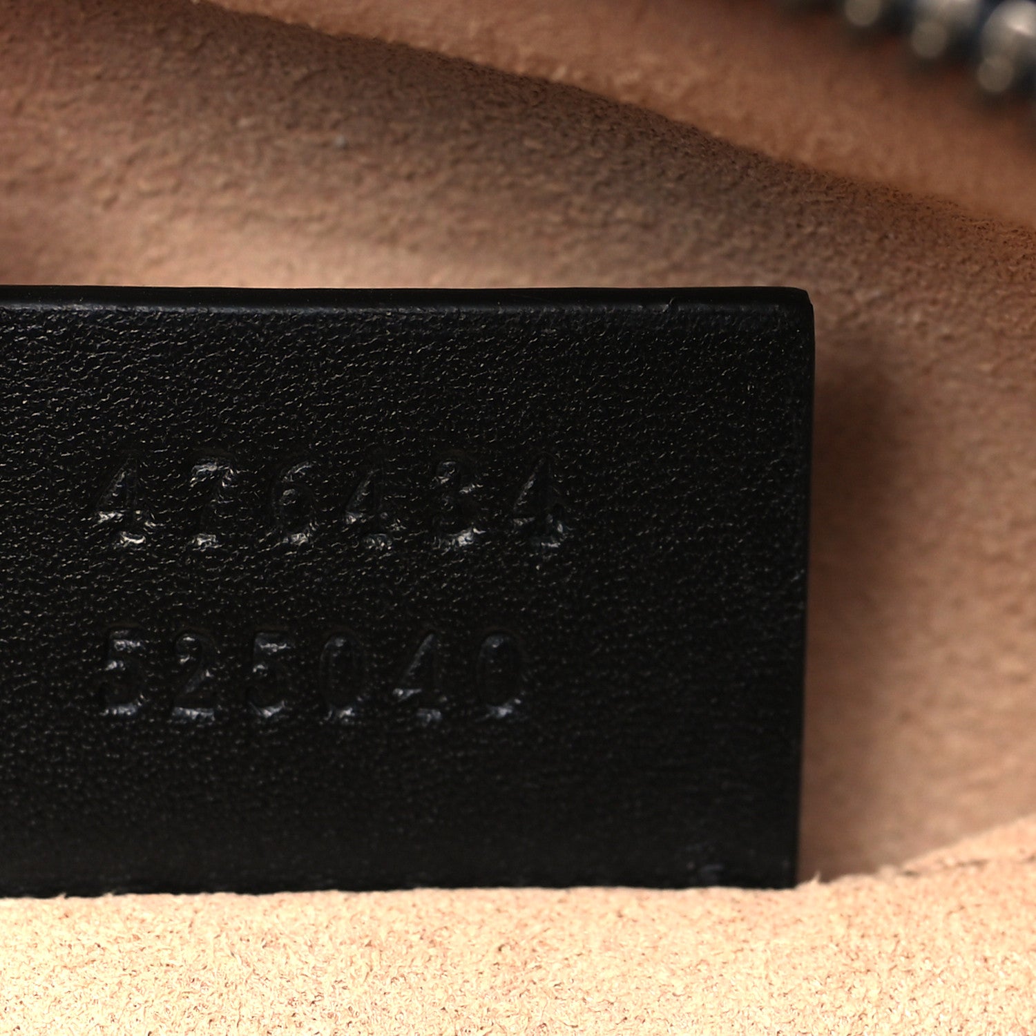 Gucci Calfskin Matelasse GG Marmont Belt Bag 85 34 Black 6 of 10