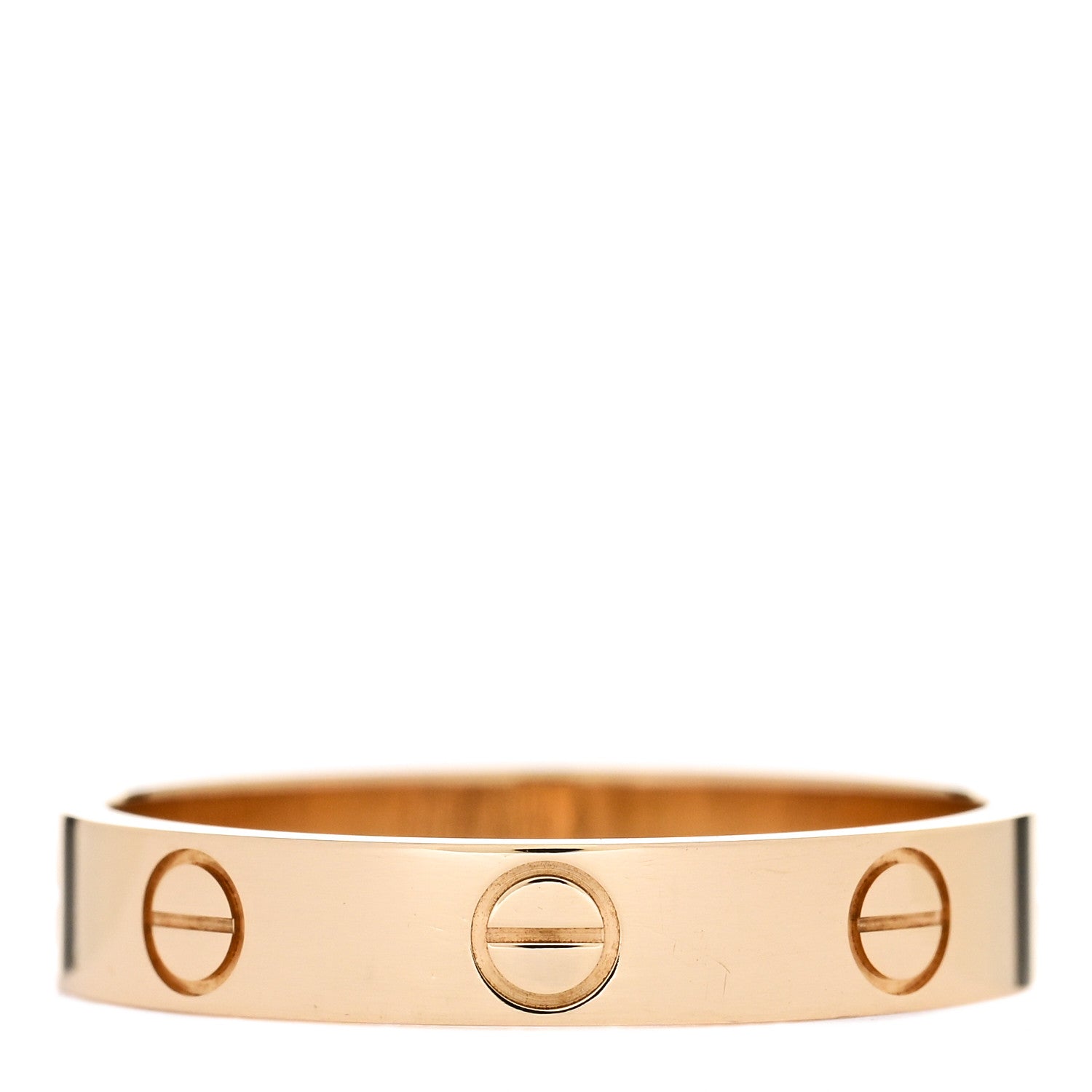 Cartier 18K Yellow Gold 3.5mm LOVE Wedding Band Ring 55 7.25 3 of 5
