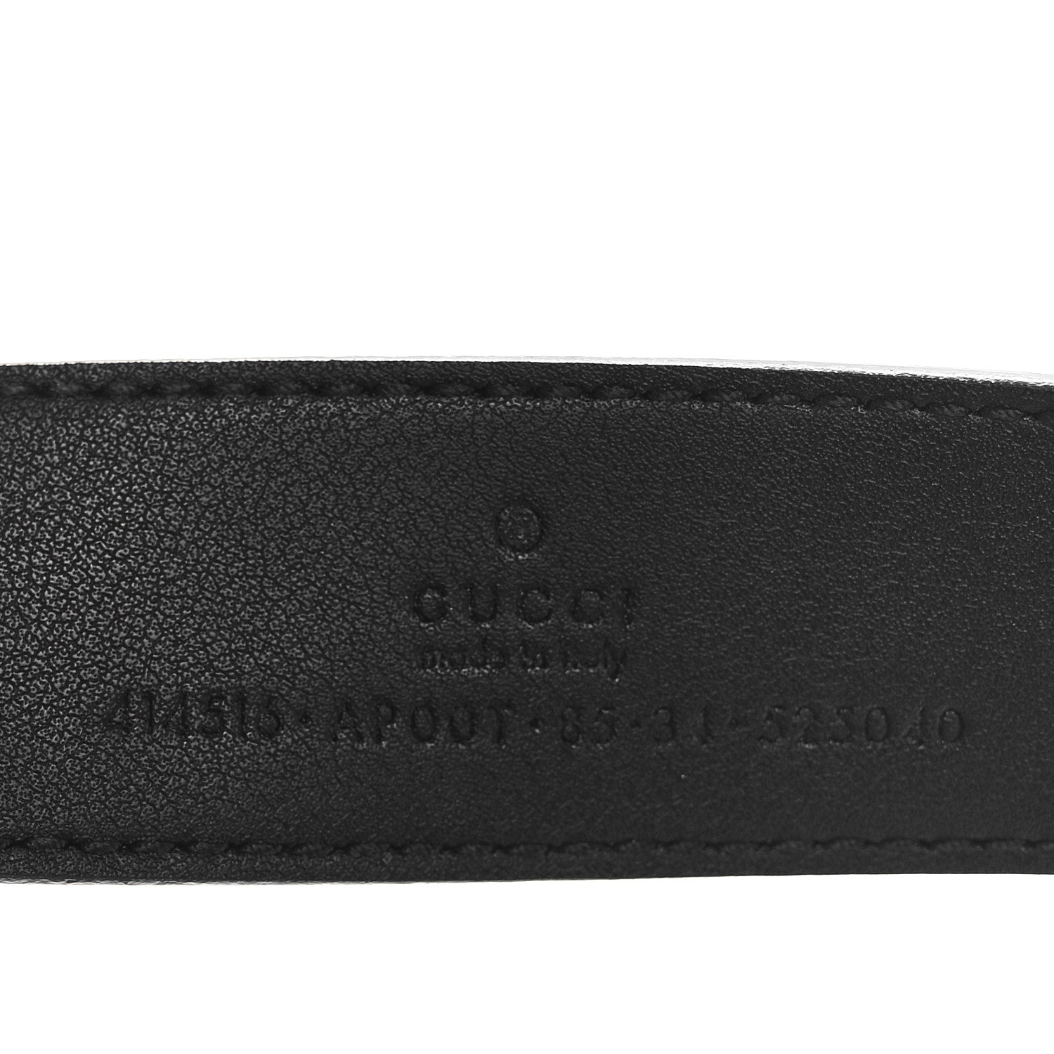 Gucci Calfskin Double G 30mm Belt 85 34 Black 4 of 4