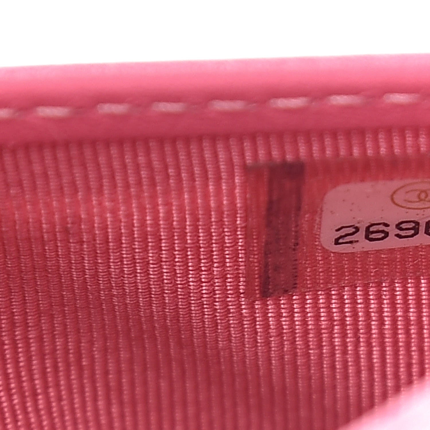 Chanel Caviar Quilted Card Holder Wallet Pink 7 of 15
