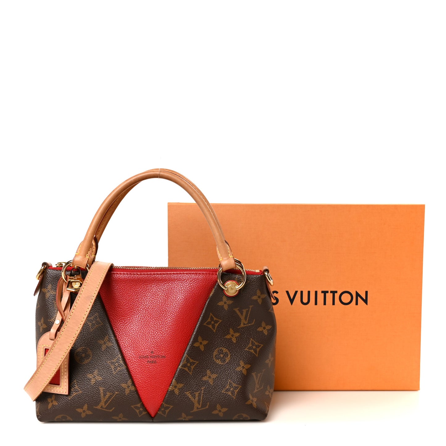 Monogram V Tote BB Cherry