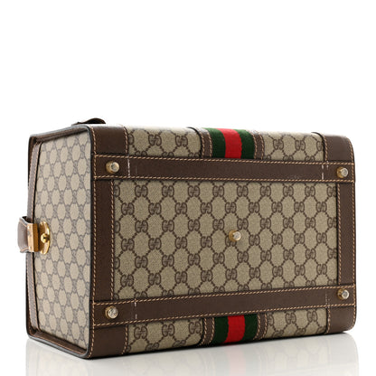 Gucci Monogram Web Train Cosmetic Case Brown 3 of 16