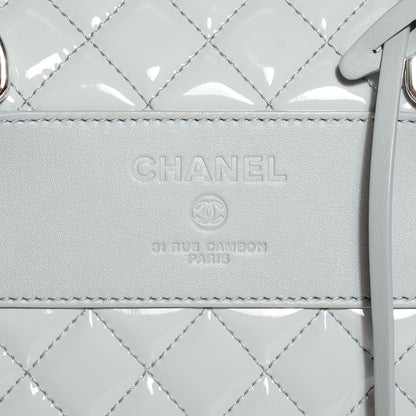Chanel Vinyl Calfskin Viaggio Travel Bag Light Grey 4 of 8