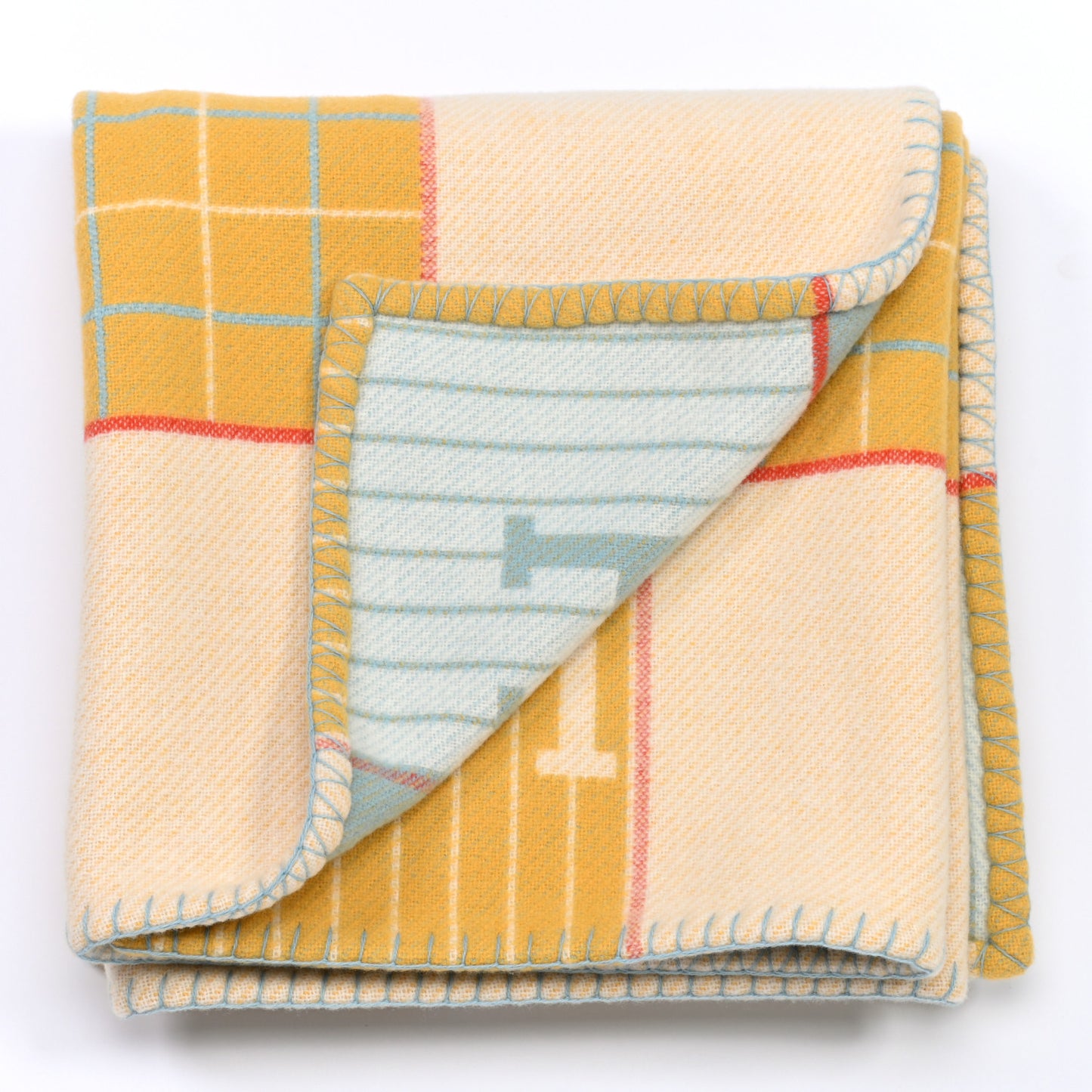 Wool Cashmere Avalon Passe-Passe Blanket Miel