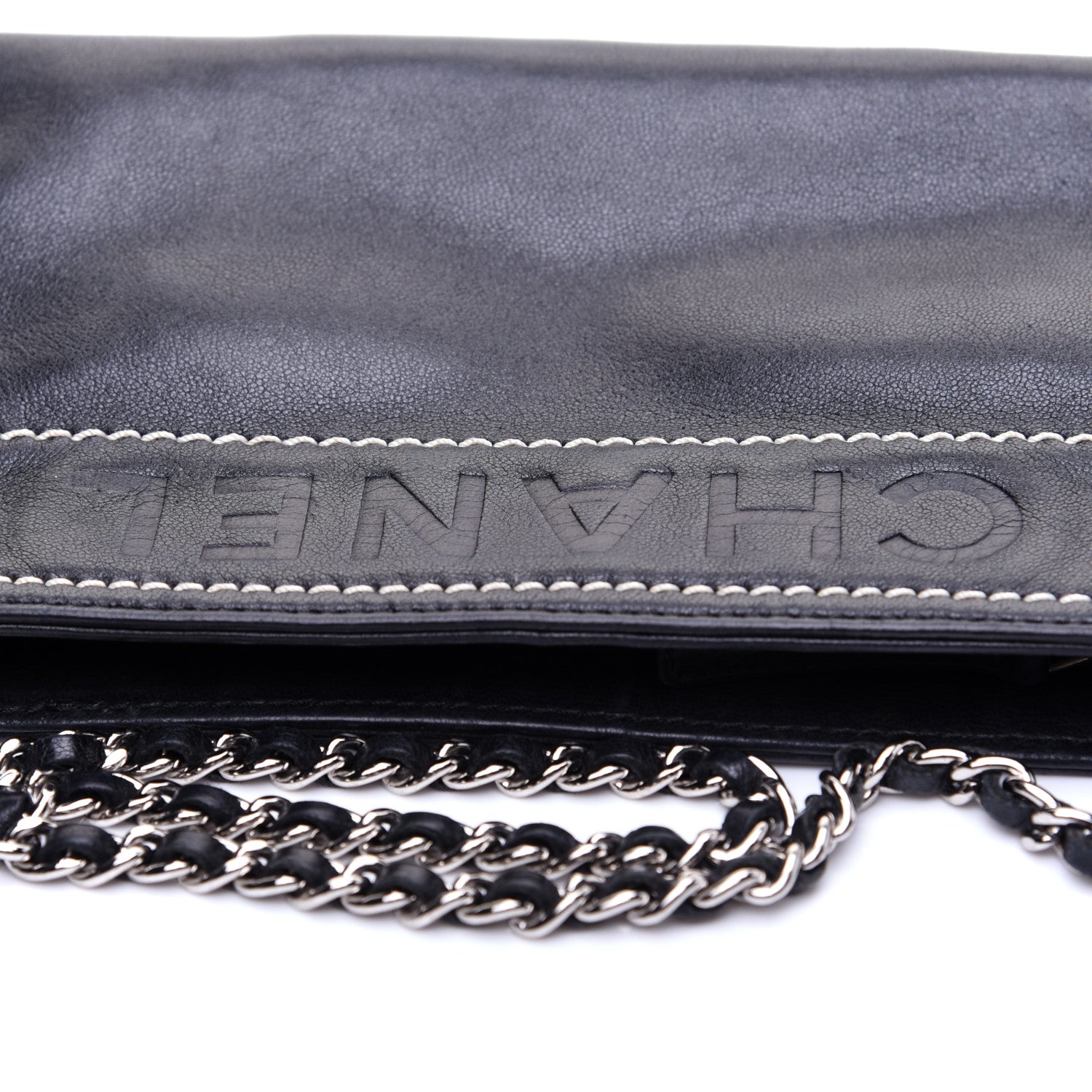 Chanel Lambskin Lax Pochette Black 11 of 11
