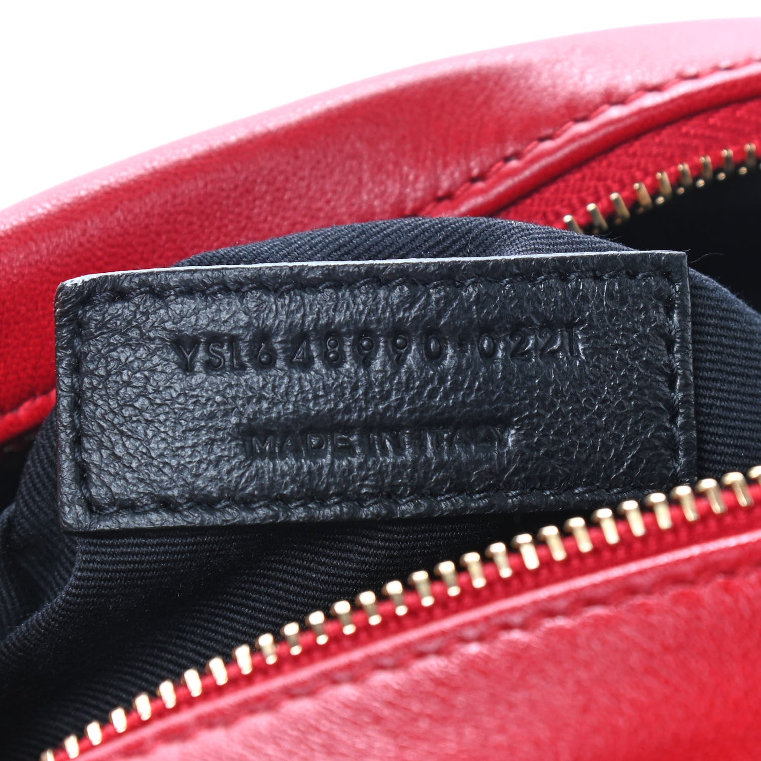 Saint Laurent Lambskin Quilted Monogram Victoire Camera Bag Rouge Eros 8 of 10