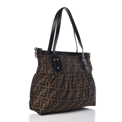 Fendi Zucca Small Chef Shopping Tote Tobacco Moro 3 of 10
