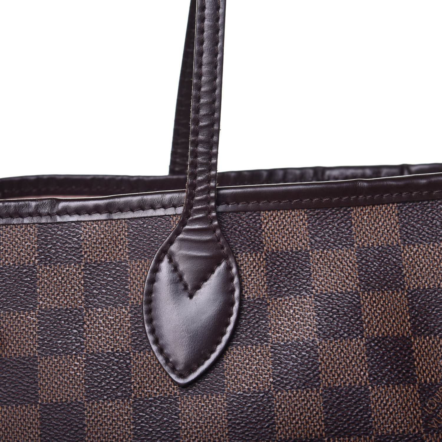 Louis Vuitton Damier Ebene Neo Neverfull MM Rose Ballerine 10 of 11