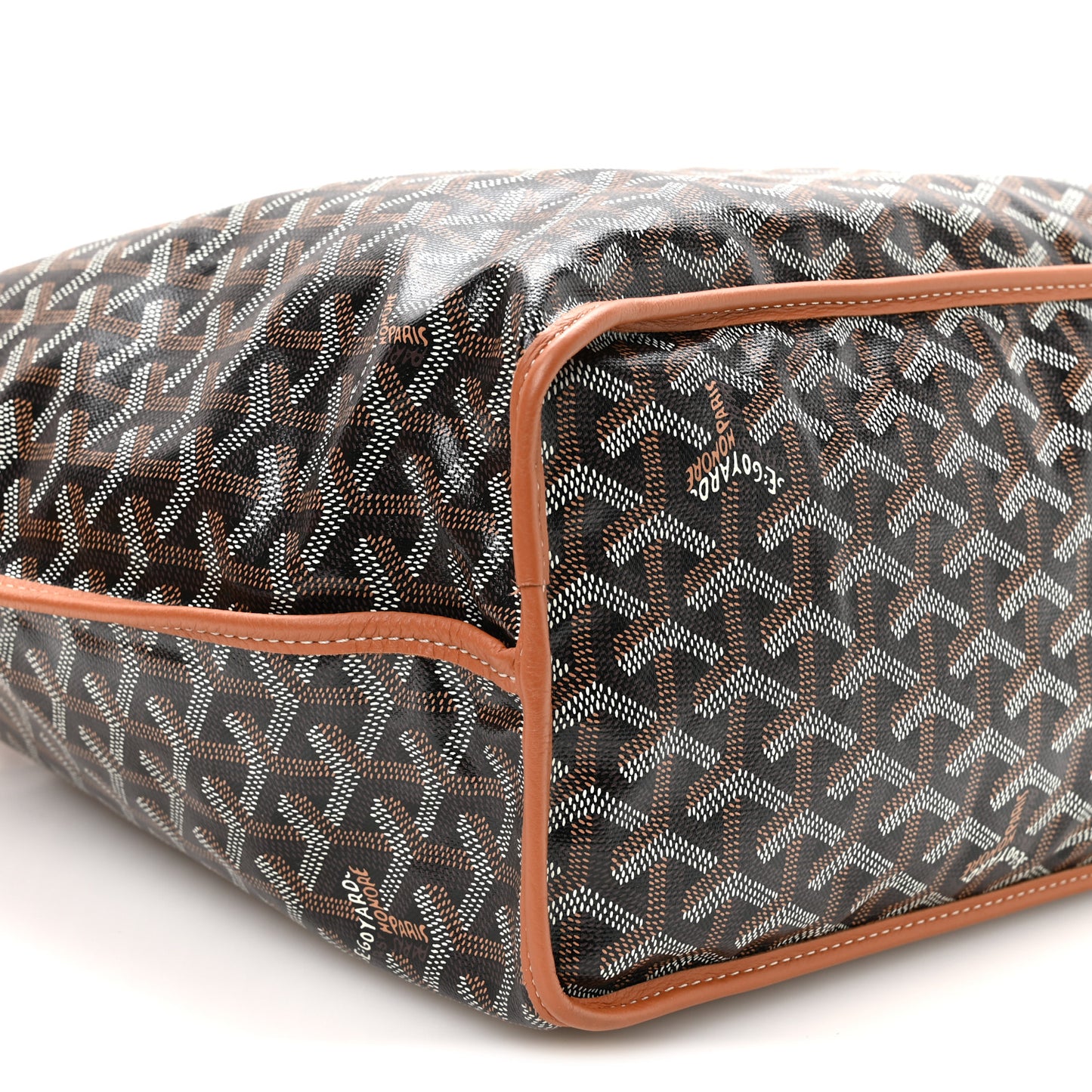 Goyardine Reversible Anjou PM Black Gold