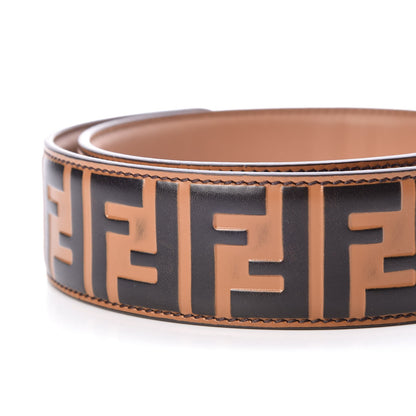 Fendi Calfskin FF 1974 Embossed Strap You Tobacco Black 3 of 7