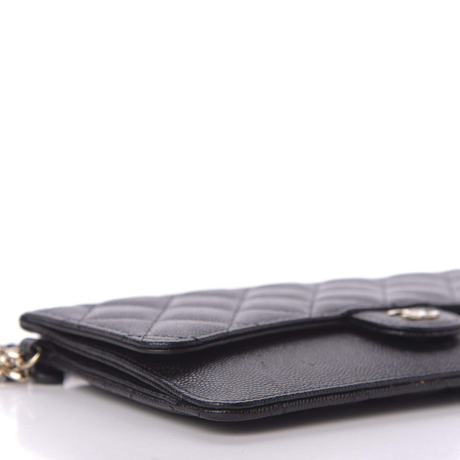 Chanel Caviar Quilted Classic Pouch With Handle Black 6 of 10