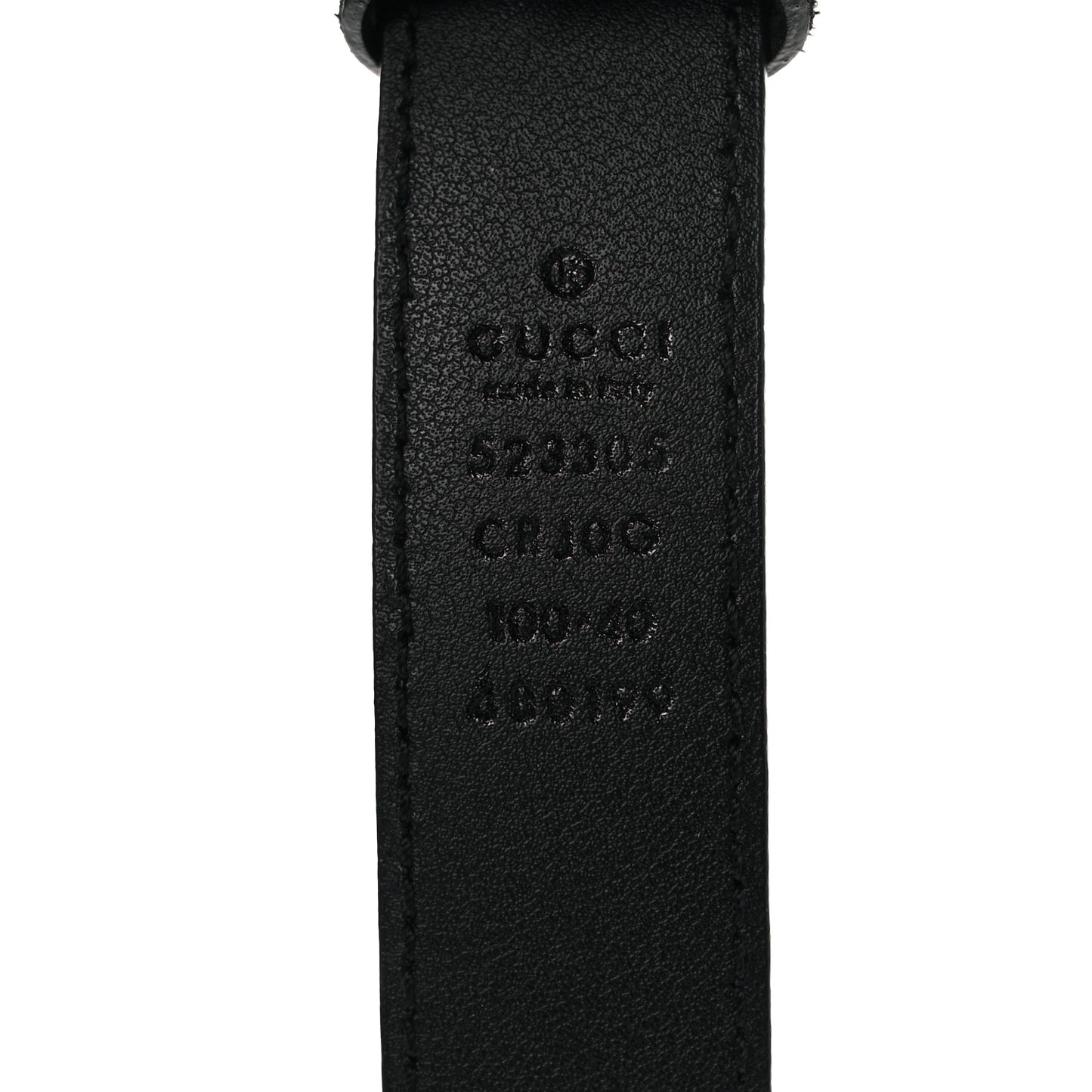 Calfskin Icaro Square G 25mm Belt 100 40 Black