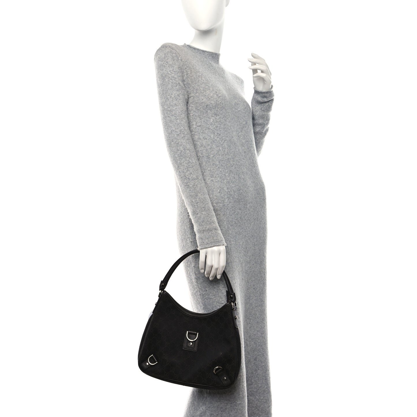 Denim Monogram Abbey D Ring Hobo Brown