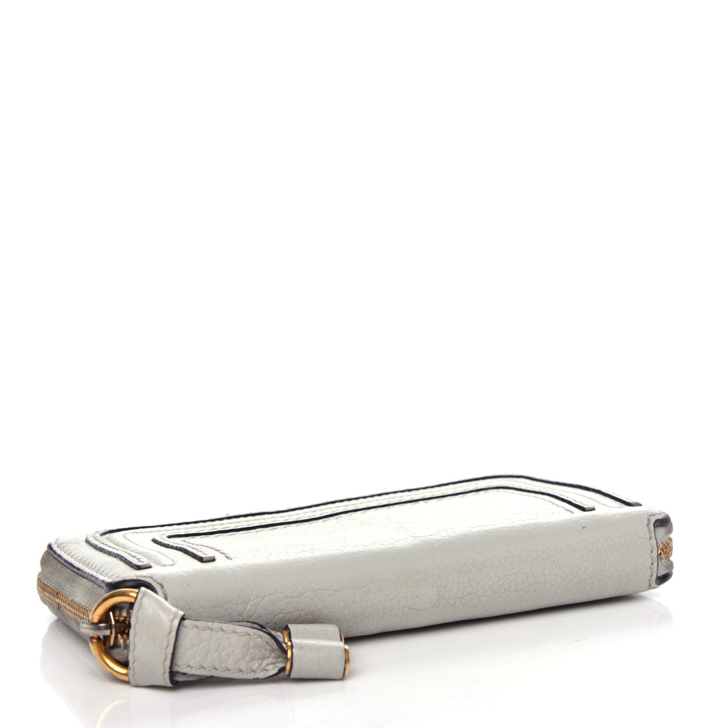 Chloe Calfskin Marcie Long Zip Around Wallet Airy Grey 4 of 6
