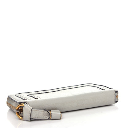 Chloe Calfskin Marcie Long Zip Around Wallet Airy Grey 4 of 6