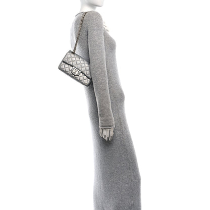 Chanel Metallic Grained Calfskin Quilted 2.55 Reissue Mini Flap Silver 2 of 13