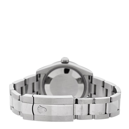 Rolex Stainless Steel 18K White Gold Diamond 31mm Oyster Perpetual Datejust Watch White Roman 178344 3 of 5
