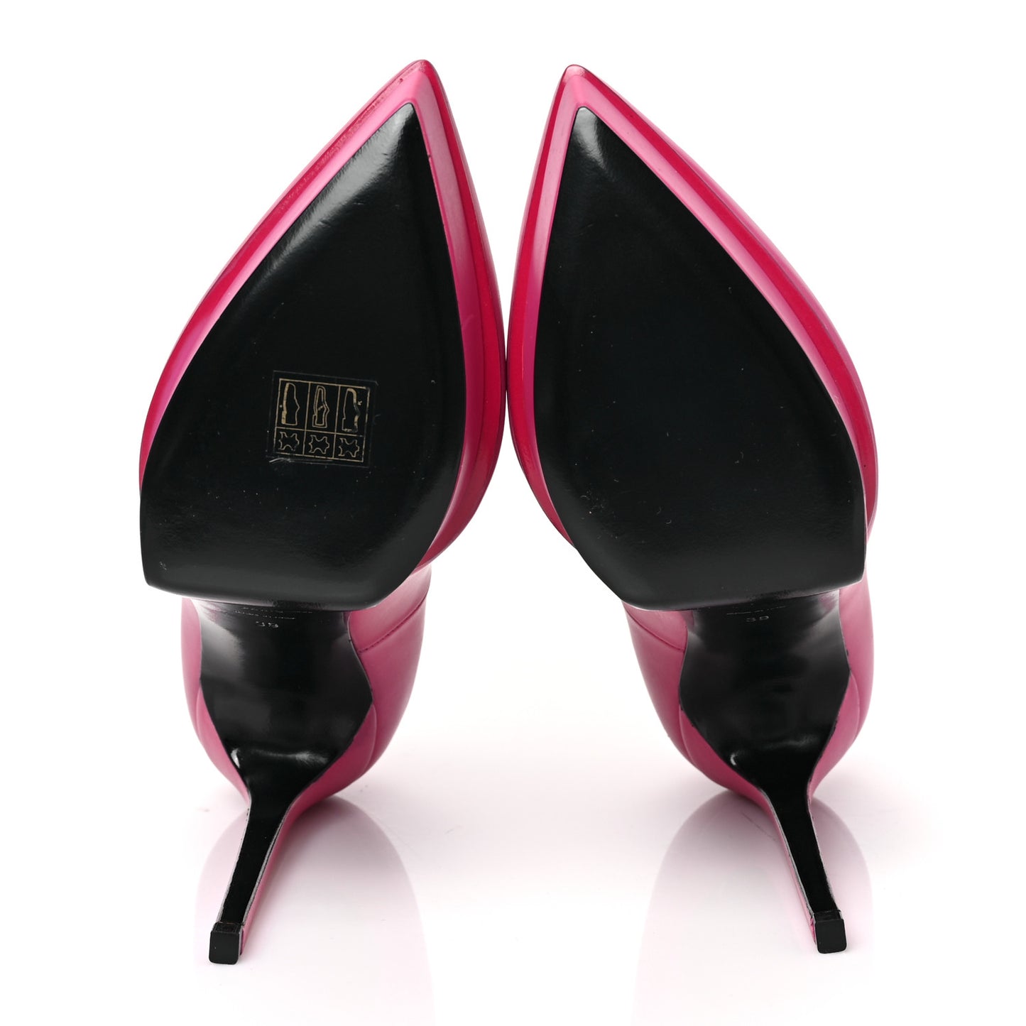 Calfskin Janis 105 Platform Pumps 39 Fuchsia