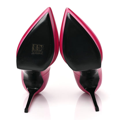 Saint Laurent Calfskin Janis 105 Platform Pumps 39 Fuchsia 5 of 8