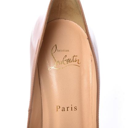 Christian Louboutin Patent Pigalle 120 Pumps 37.5 Nude 7 of 10