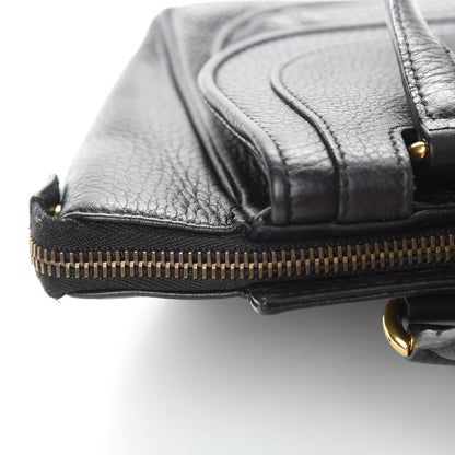 Gucci Pebbled Calfskin Small 1973 Top Handle Satchel Black 14 of 15