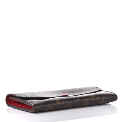 Louis Vuitton Monogram Emilie Wallet Red 4 of 12