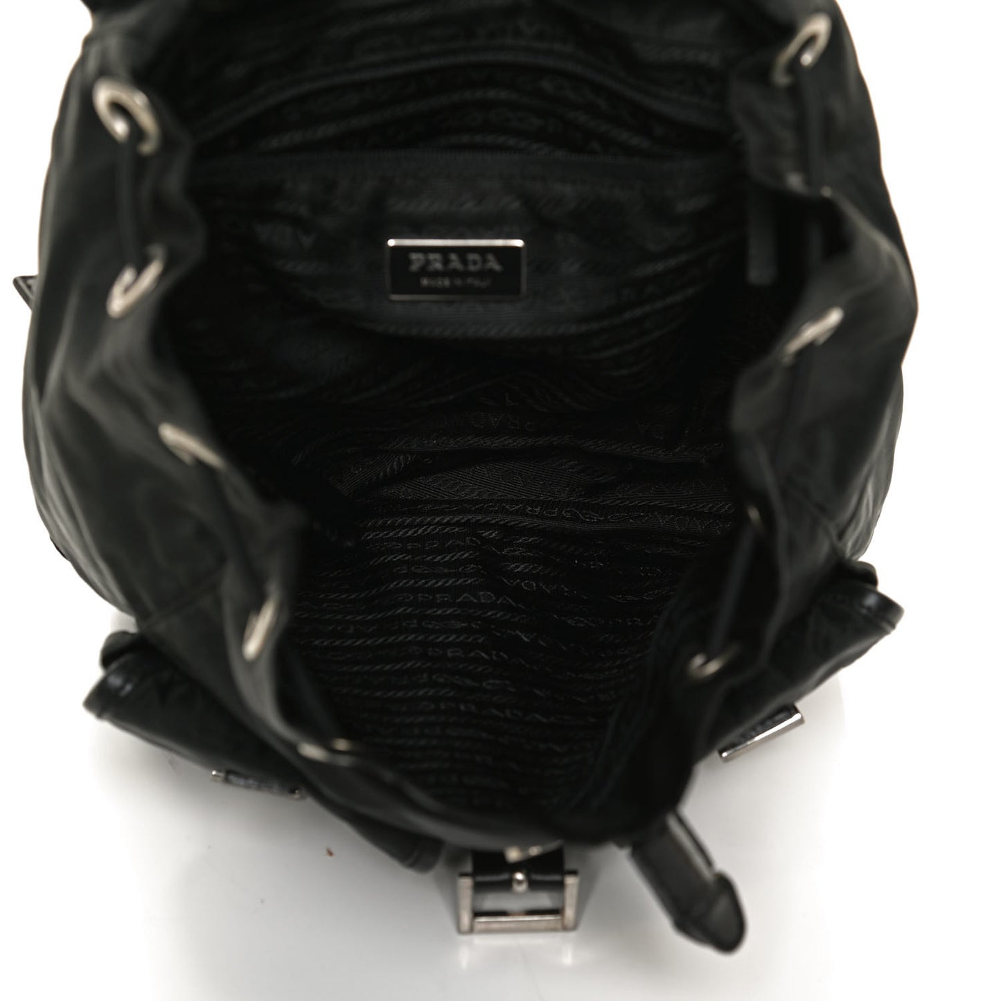 Tessuto Nylon Vitello Backpack Black