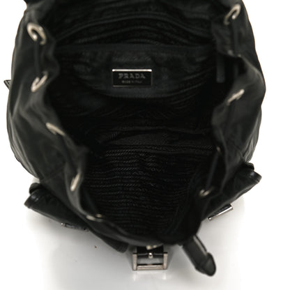 Prada Tessuto Nylon Vitello Backpack Black 5 of 16