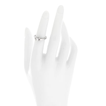 Cartier Platinum Diamond .33ct Ballerine Solitaire Engagement Ring 49 4.75 2 of 5
