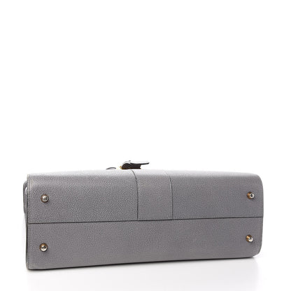 Delvaux Grained Calfskin Brillant Briefcase Grey 4 of 18