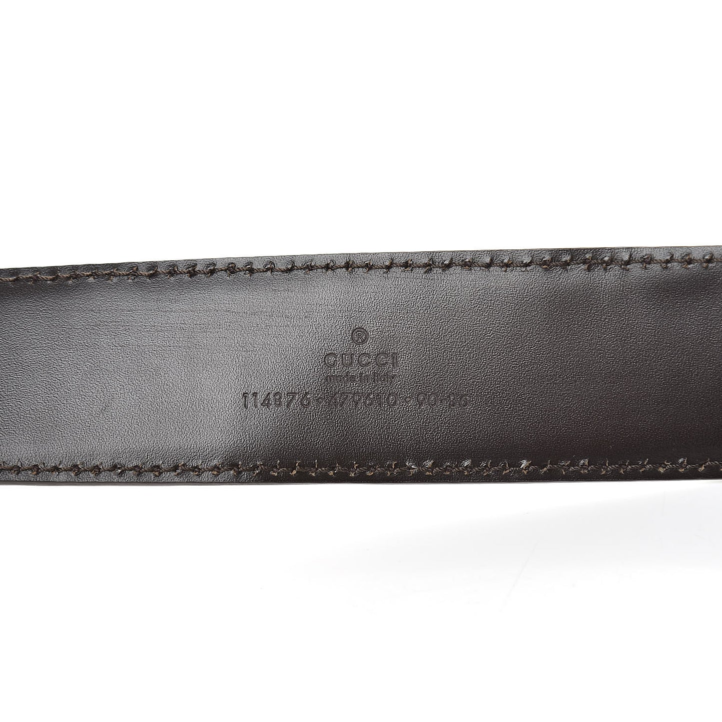 Guccissima Interlocking G 40mm Belt 90 36 Chocolate