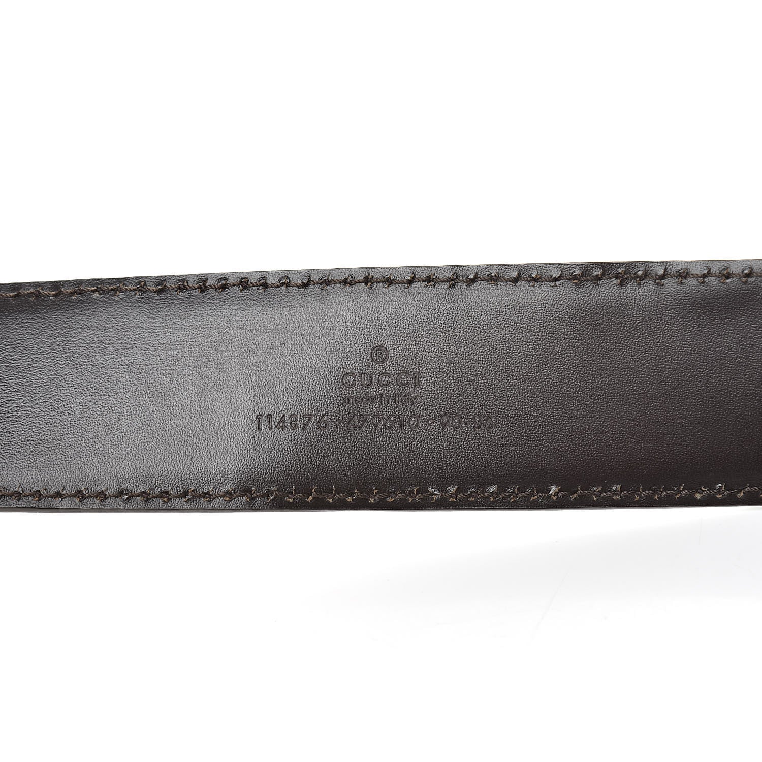 Gucci Guccissima Interlocking G 40mm Belt 90 36 Chocolate 4 of 6