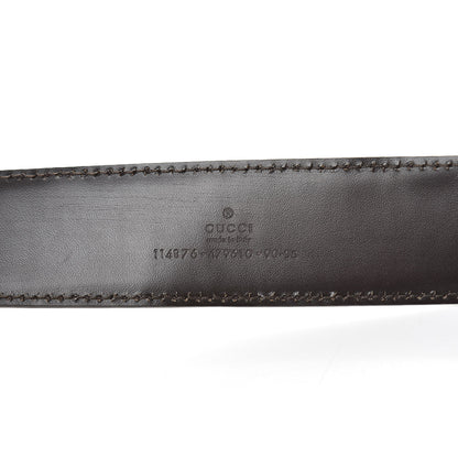 Gucci Guccissima Interlocking G 40mm Belt 90 36 Chocolate 4 of 6
