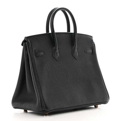 Hermes Togo Birkin 25 Black 3 of 12