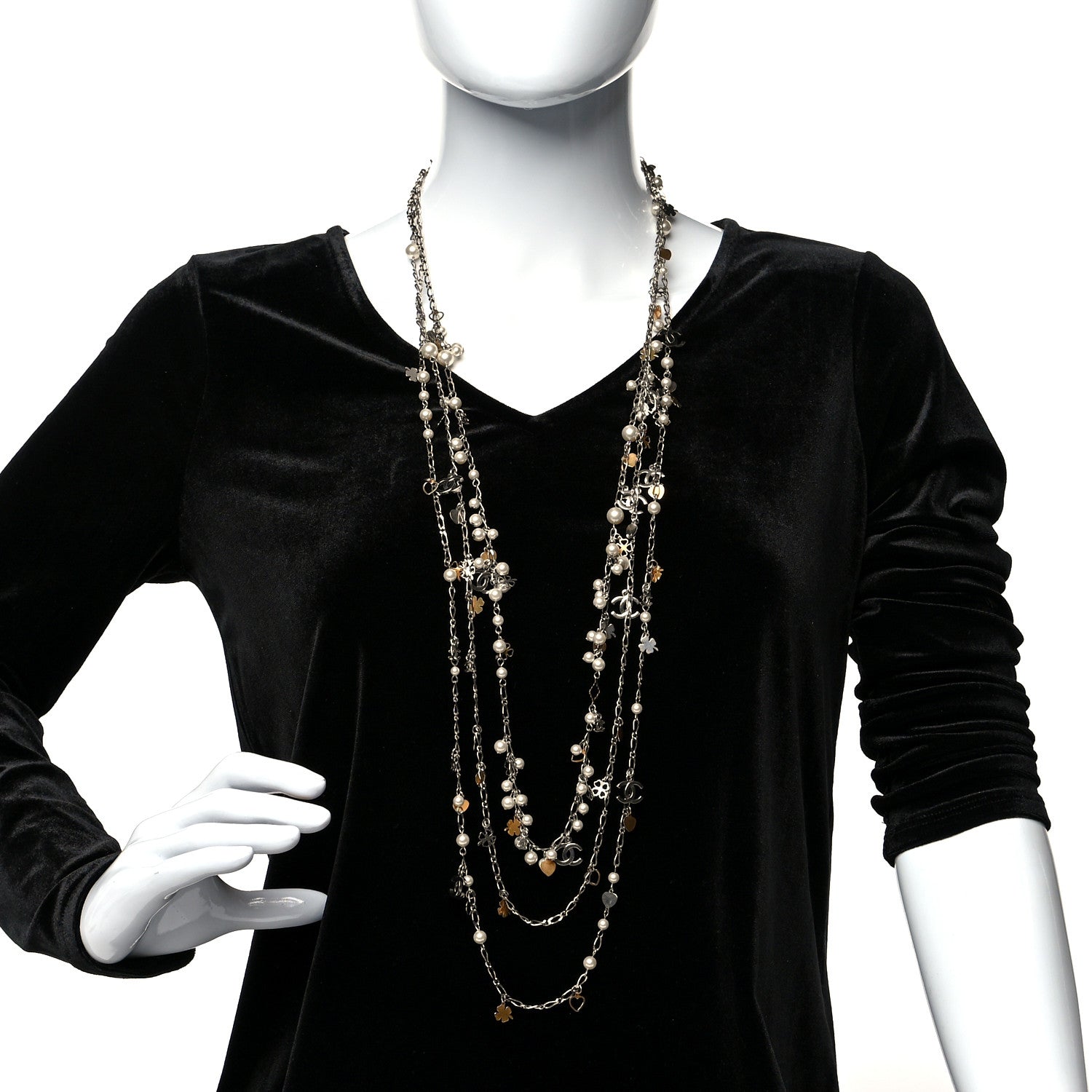 Chanel Multi Chain Lucky Symbols Necklace 2 of 5