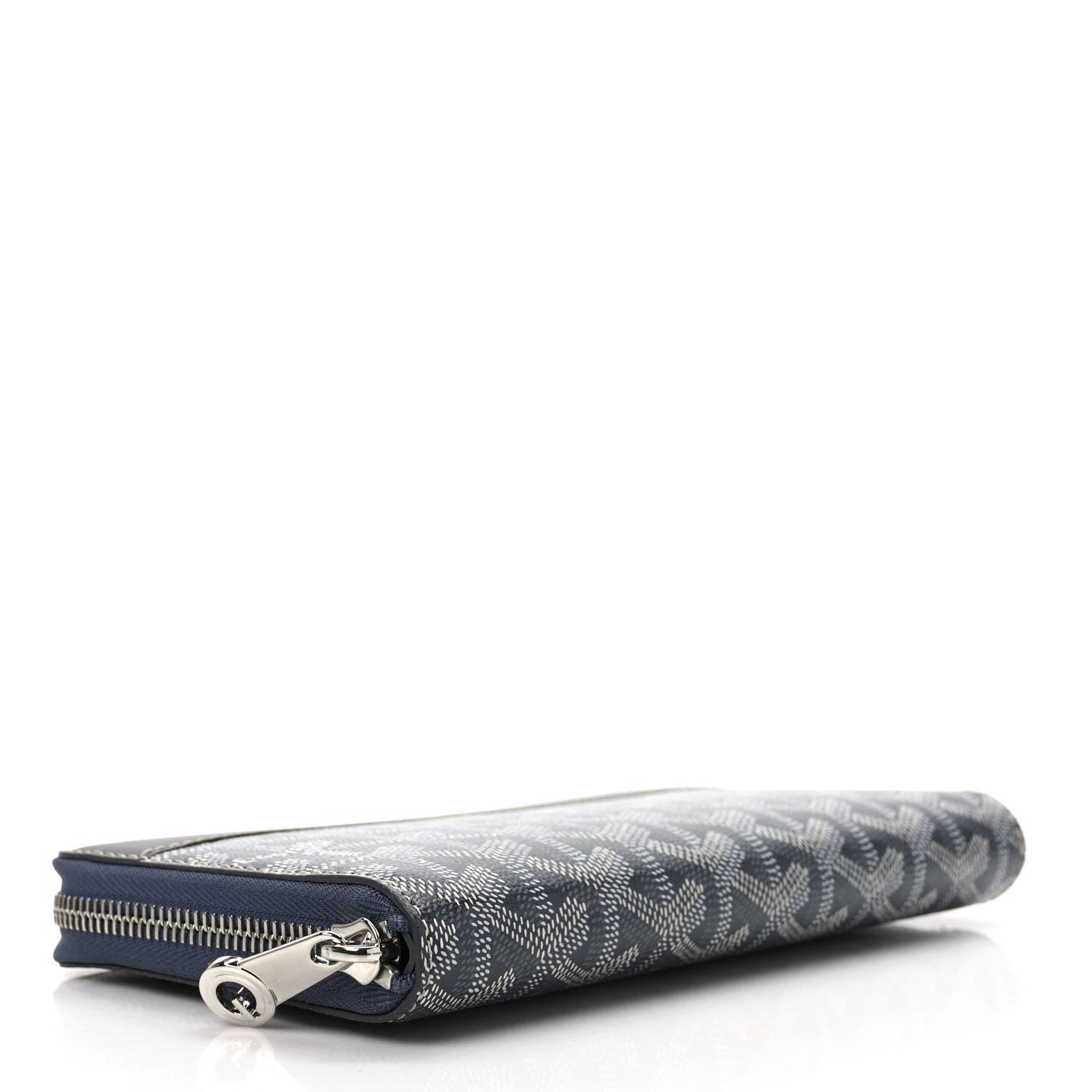 Goyard Goyardine Matignon Zip Around GM Wallet Grey 4 of 7
