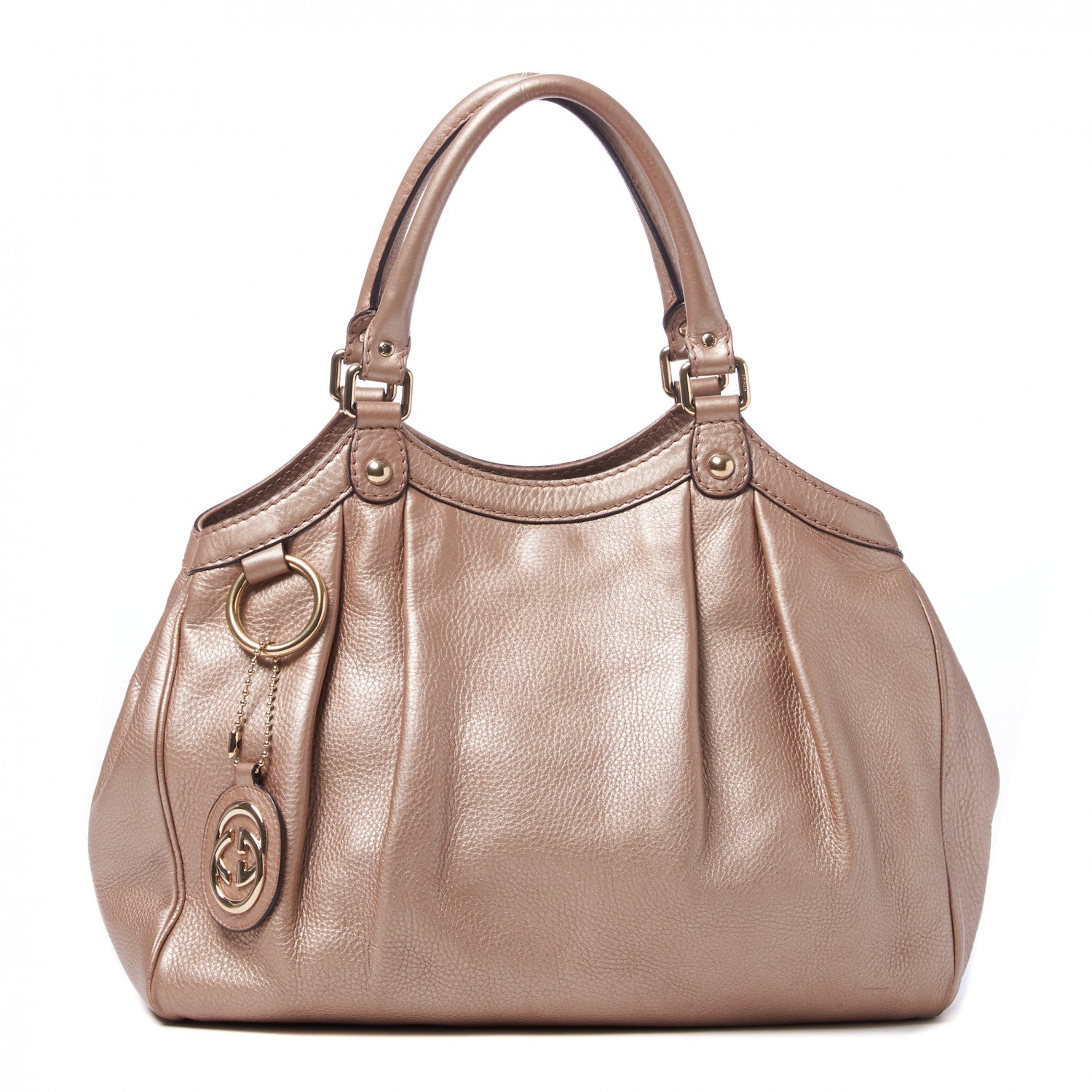 Gucci Metallic Calfskin Medium Sukey Tote Pink 1 of 8