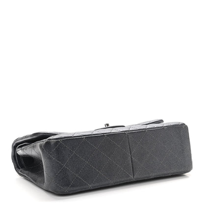 Chanel Metallic Caviar Quilted Jumbo Double Flap Dark Grey 4 of 16